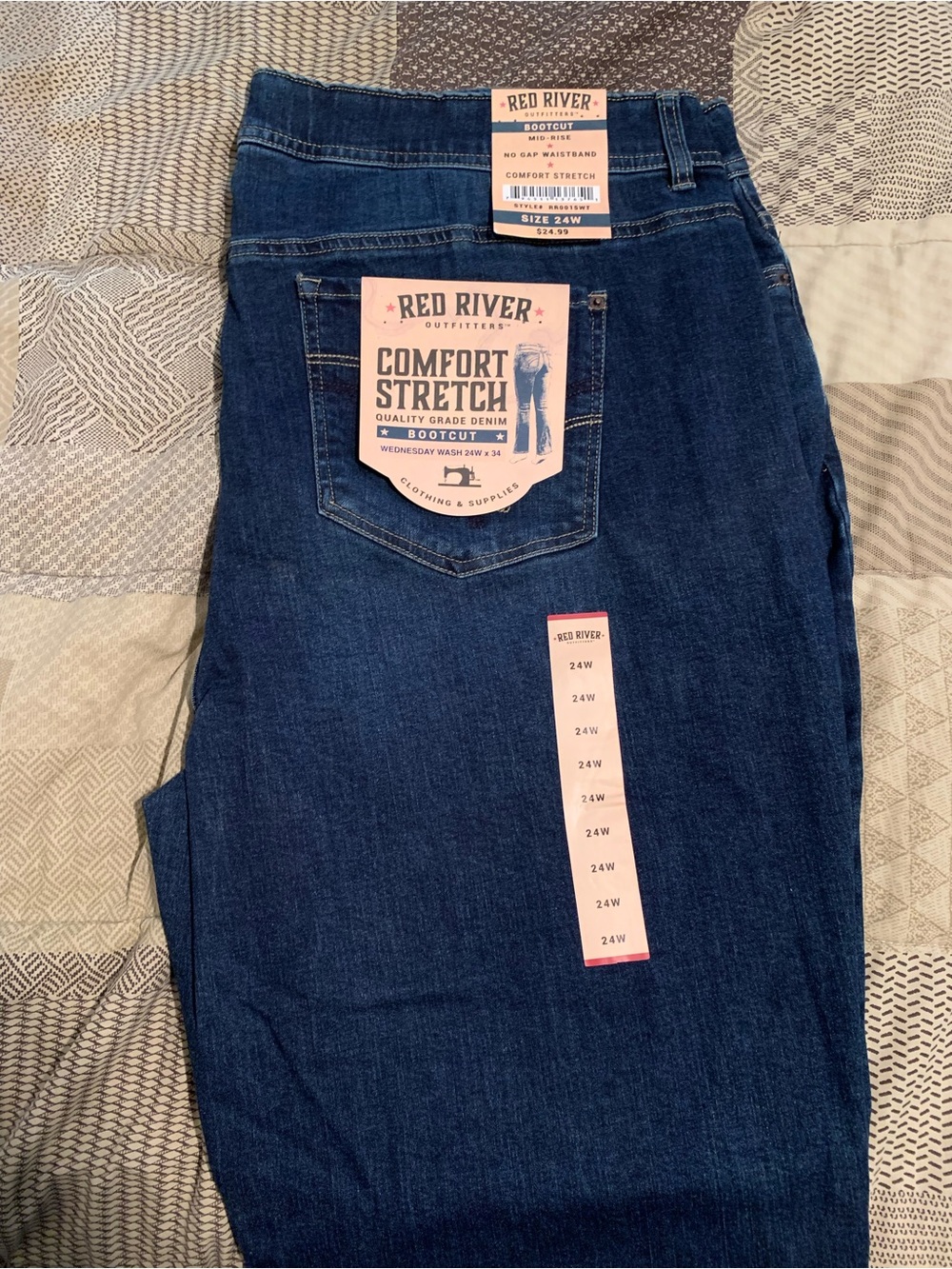 Comfort Stretch Women’s Dark Blue Bootcut Jeans